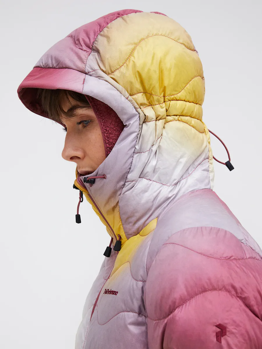 Women's Helium AOP Down Hood - Легкий женский пуховик