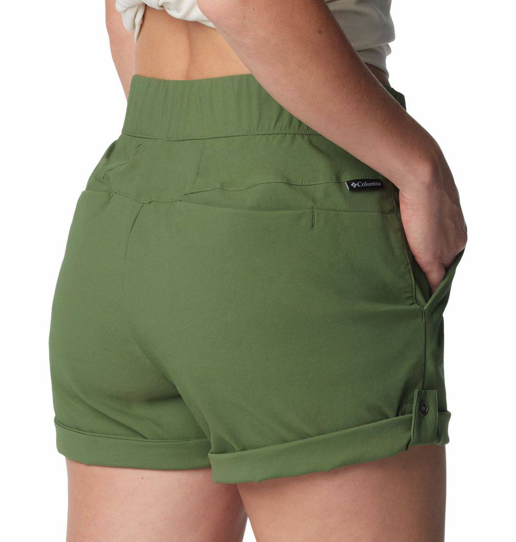 Columbia Women's Firwood Camp II Shorts Canteen Spaced Diamond 04