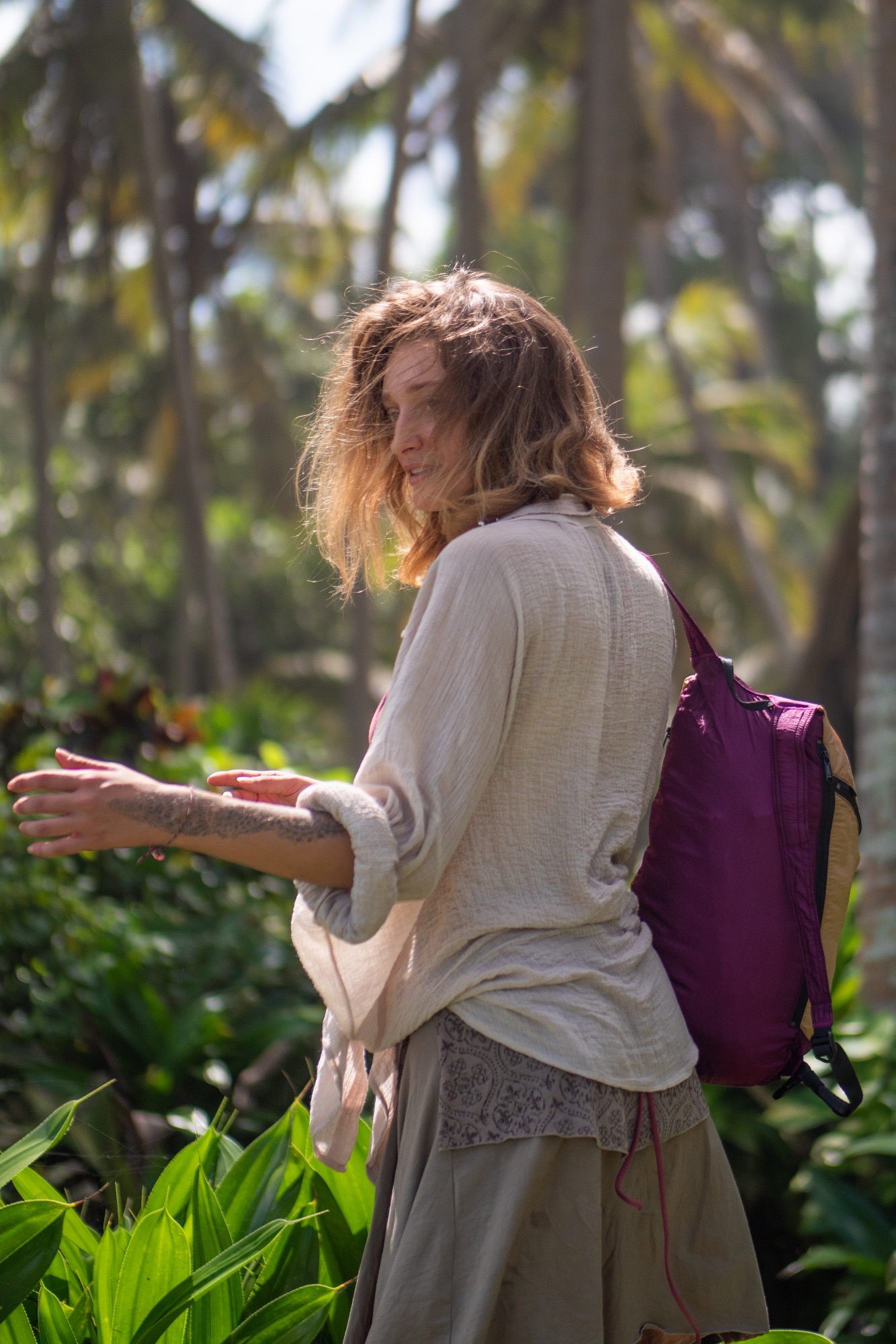 Ticket To The Moon Mini Backpack Vaaleanruskea 07