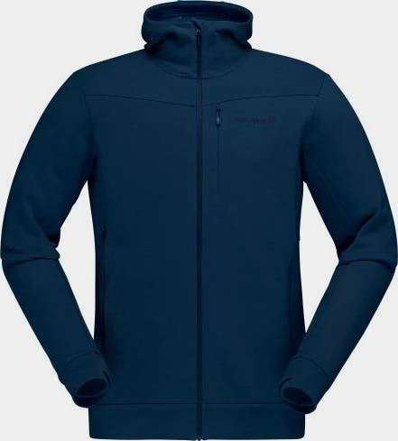 Norrøna Men's Falketind Warmwool Stretch Zip Hood Indigo 01