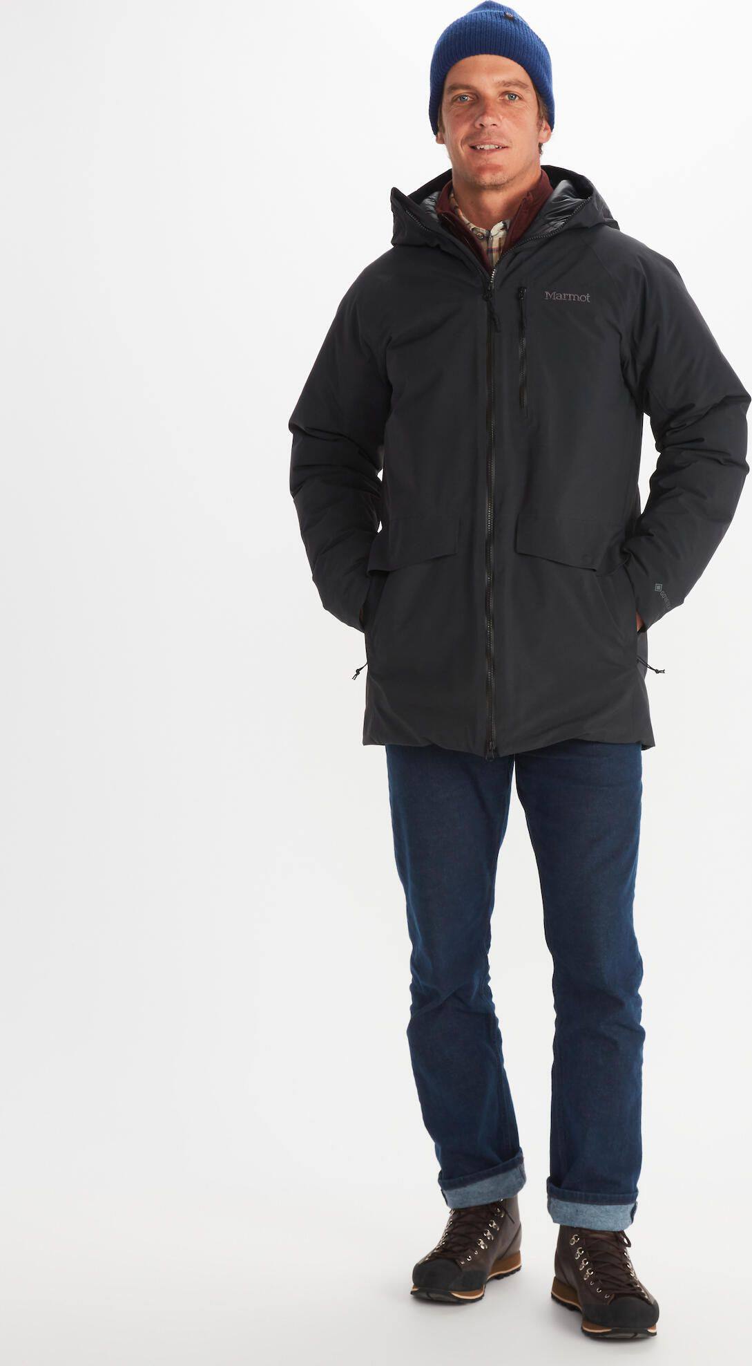 Marmot Men's Oslo GTX Jacket - Miesten vedenpitävä untuvatakki Musta 05