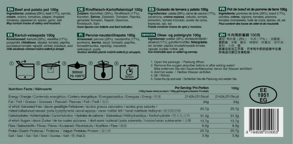 Tactical Foodpack Beef And Potato Pot 03