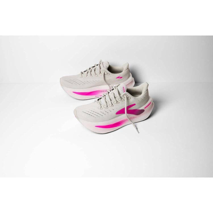 Brooks Women's Glycerin Max 2 Oyster/Argyle/Cyber Pink 03