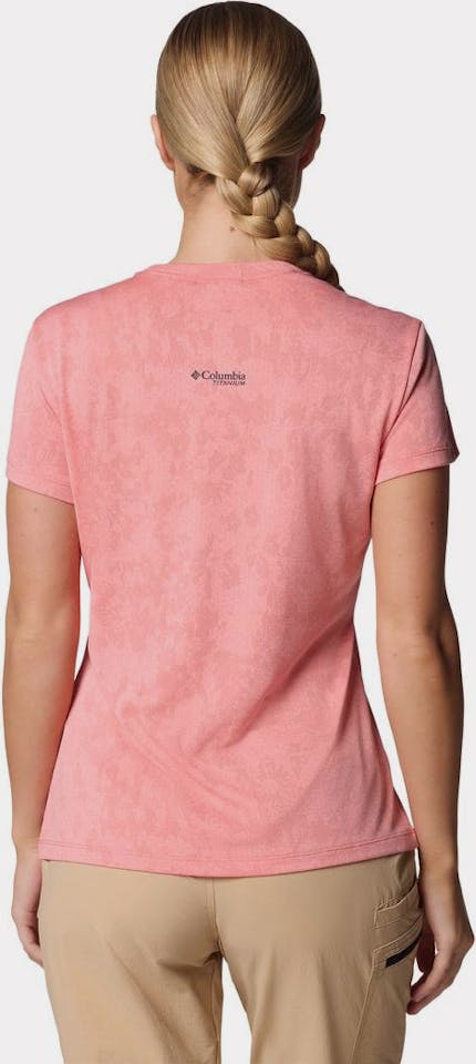 Columbia Women's Bluebird Canyon Tee Short Sleeve Alpenglow 04