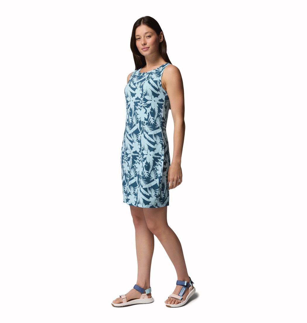 Columbia Women's Chill River Printed Dress Jet Stream 02