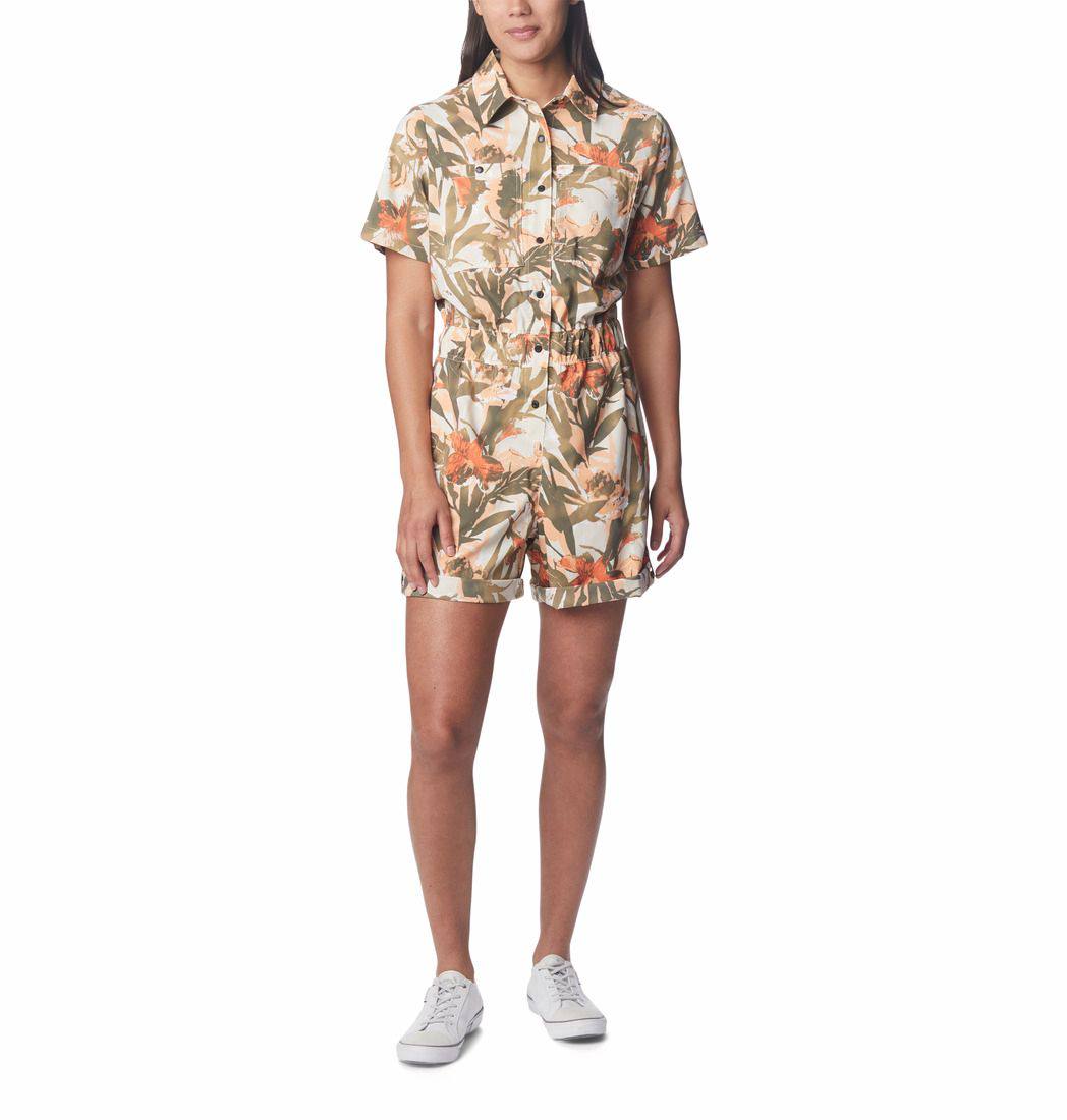 Columbia Women's Silver Ridge Utility Romper Chalk 06
