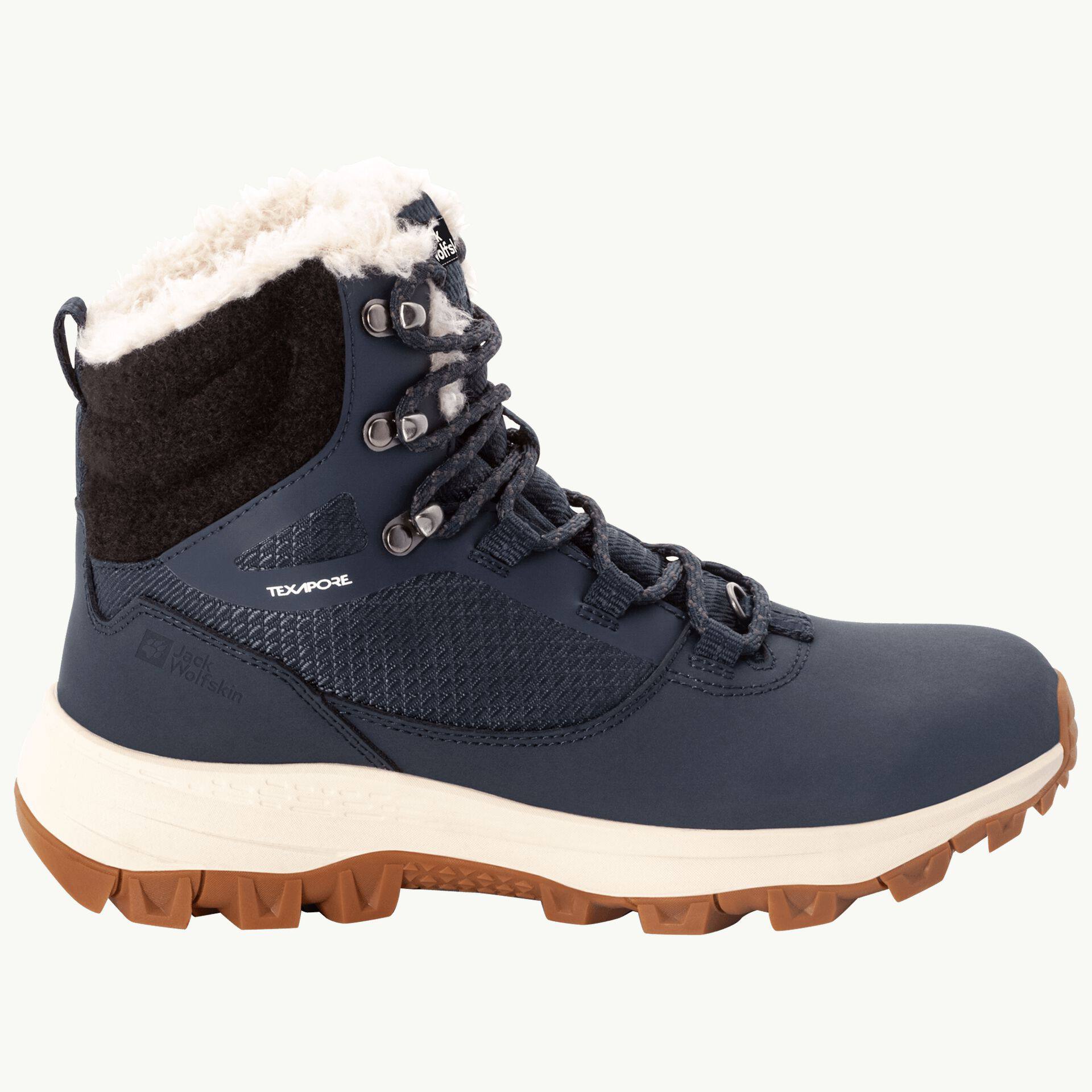 Jack Wolfskin Women's Everquest Texapore High - Naisten talvikengät Sininen / Valkoinen 02