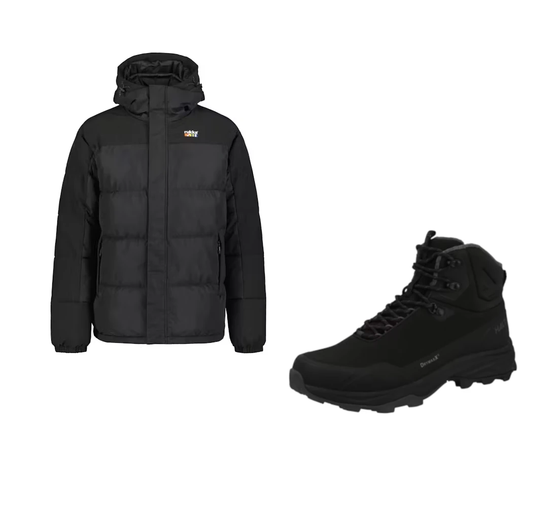 Rukka Men's Viertola Jacket ja Halti Kenai Mid 2 DX Spike