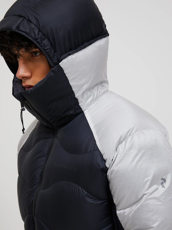 Peak Performance Men's Helium Diamond Fuse Hood - Miesten untuvatakki Black / Antarctica 10