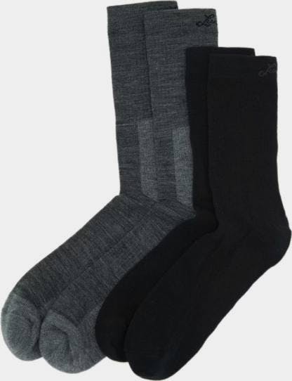 Lundhags Merino Trek Sock Combo Grey / Black 01