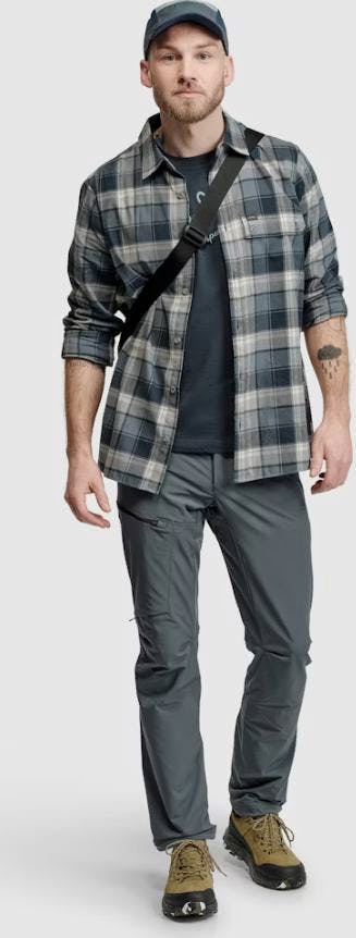 Lundhags Järpen Plaid Flannel Shirt Sky Blue 02