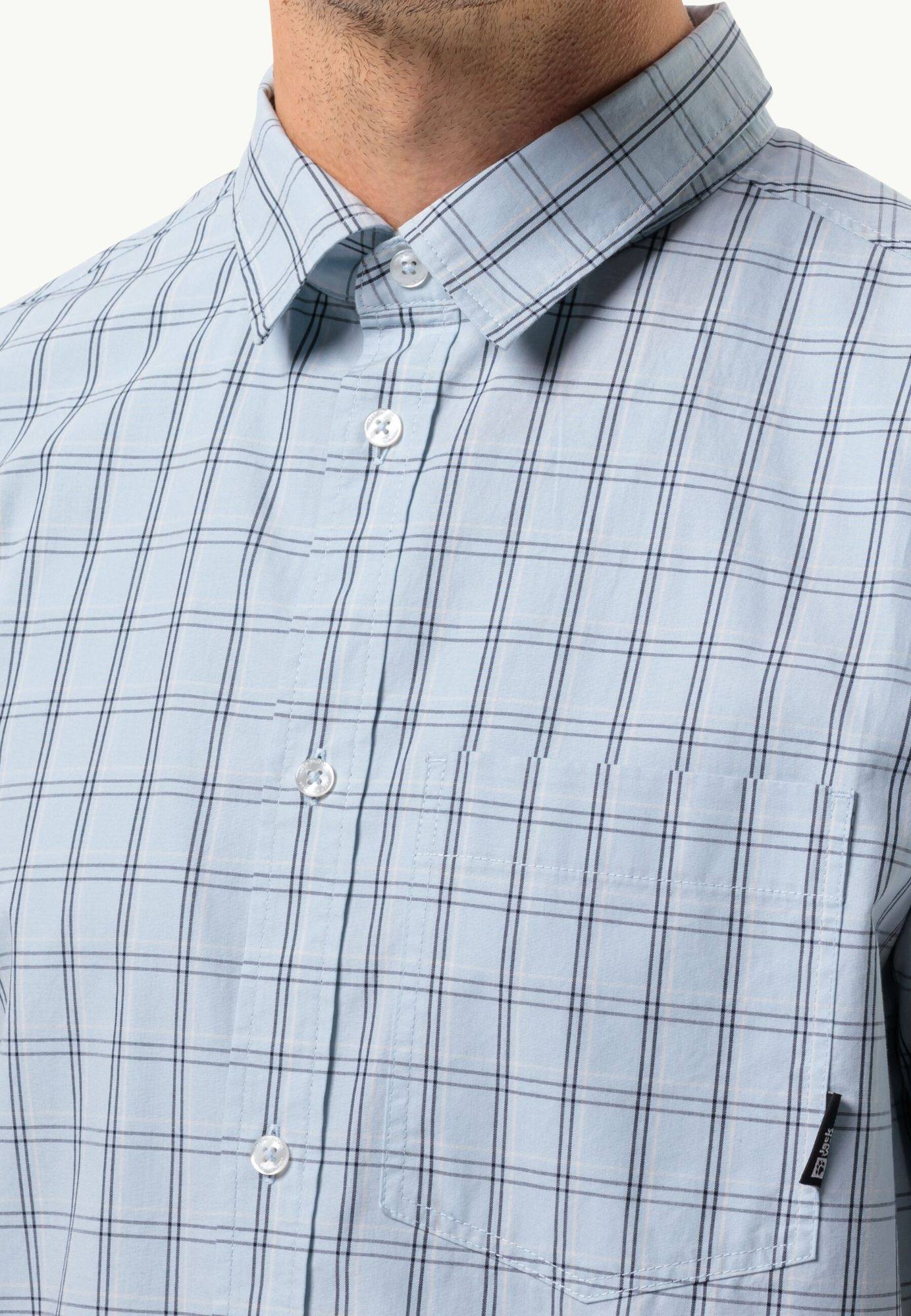 Jack Wolfskin Men's Hot Springs SS Vaaleansininen 04