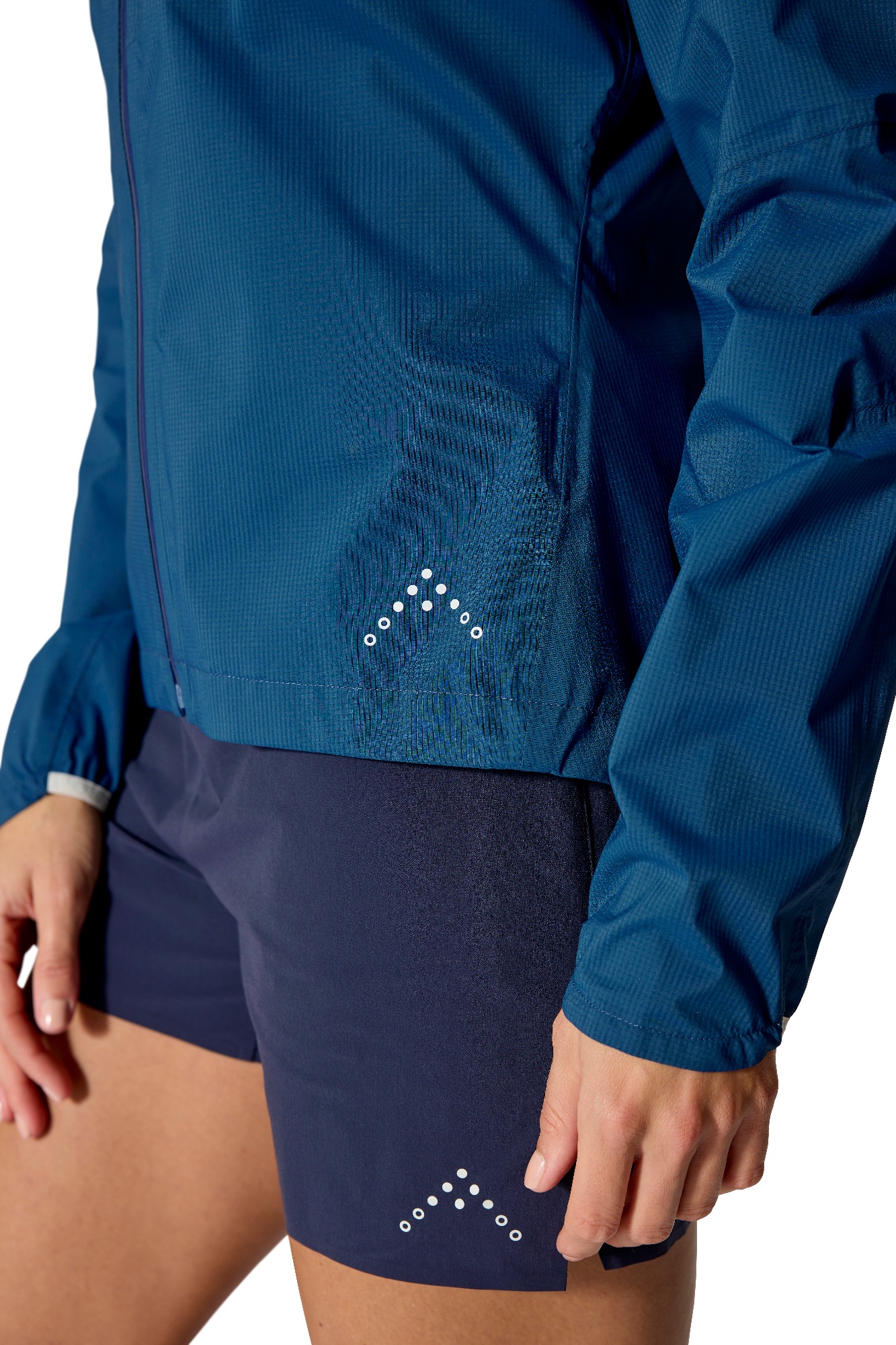 Rab Women's Downpour Trail Light Jacket Tempest Blue 11