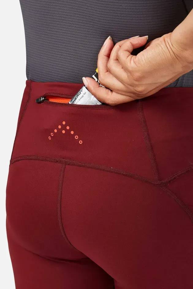 Rab Women's Talus 3/4 Tights Tummanpunainen 02