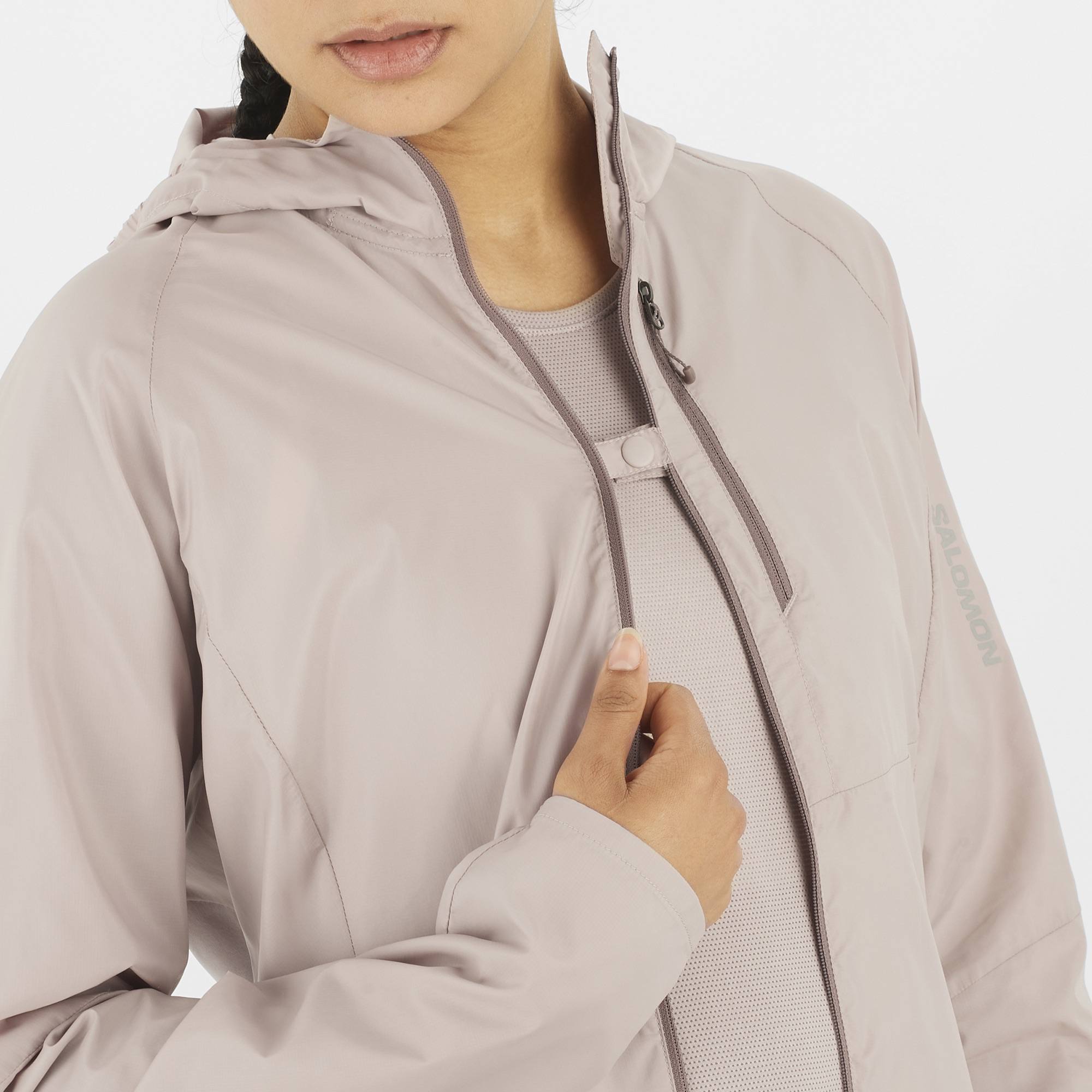 Salomon Women's Bonatti Cross Wind Jacket Etherea 05