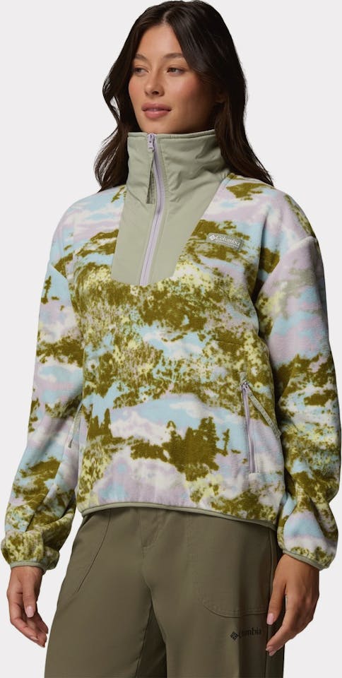 Columbia Women's Sequoia Grove Print Half Zip Fleece Citrus 02