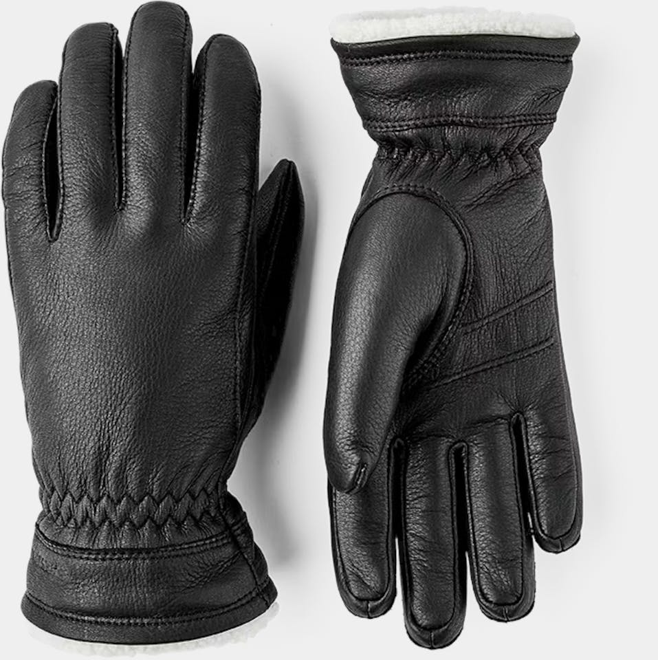 Hestra Buvika Deerskin Musta 01