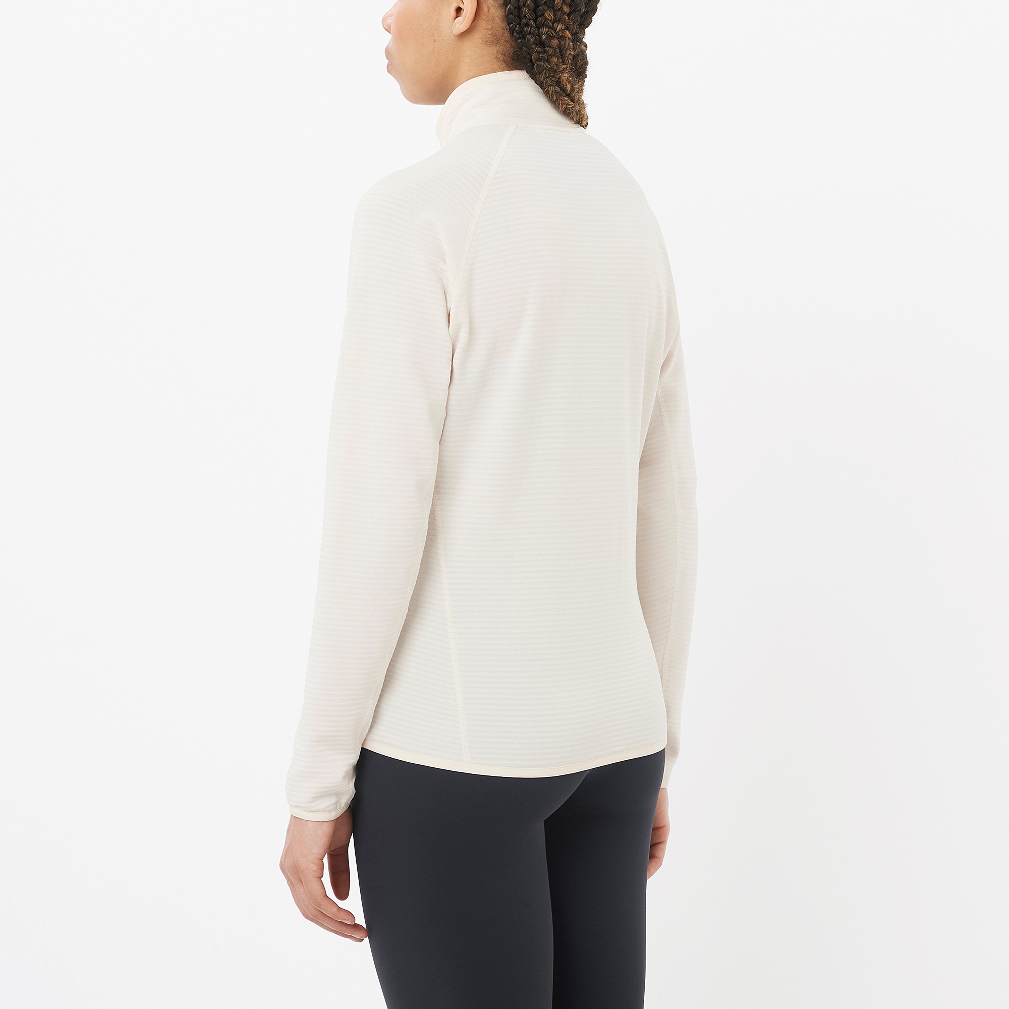 Salomon Women's Essential Lightwarm Full Zip White 04