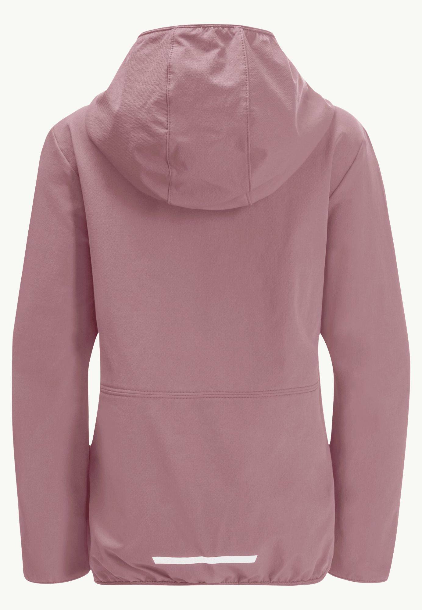 Jack Wolfskin Kid's Solyd Jacket Vaaleanpunainen 02