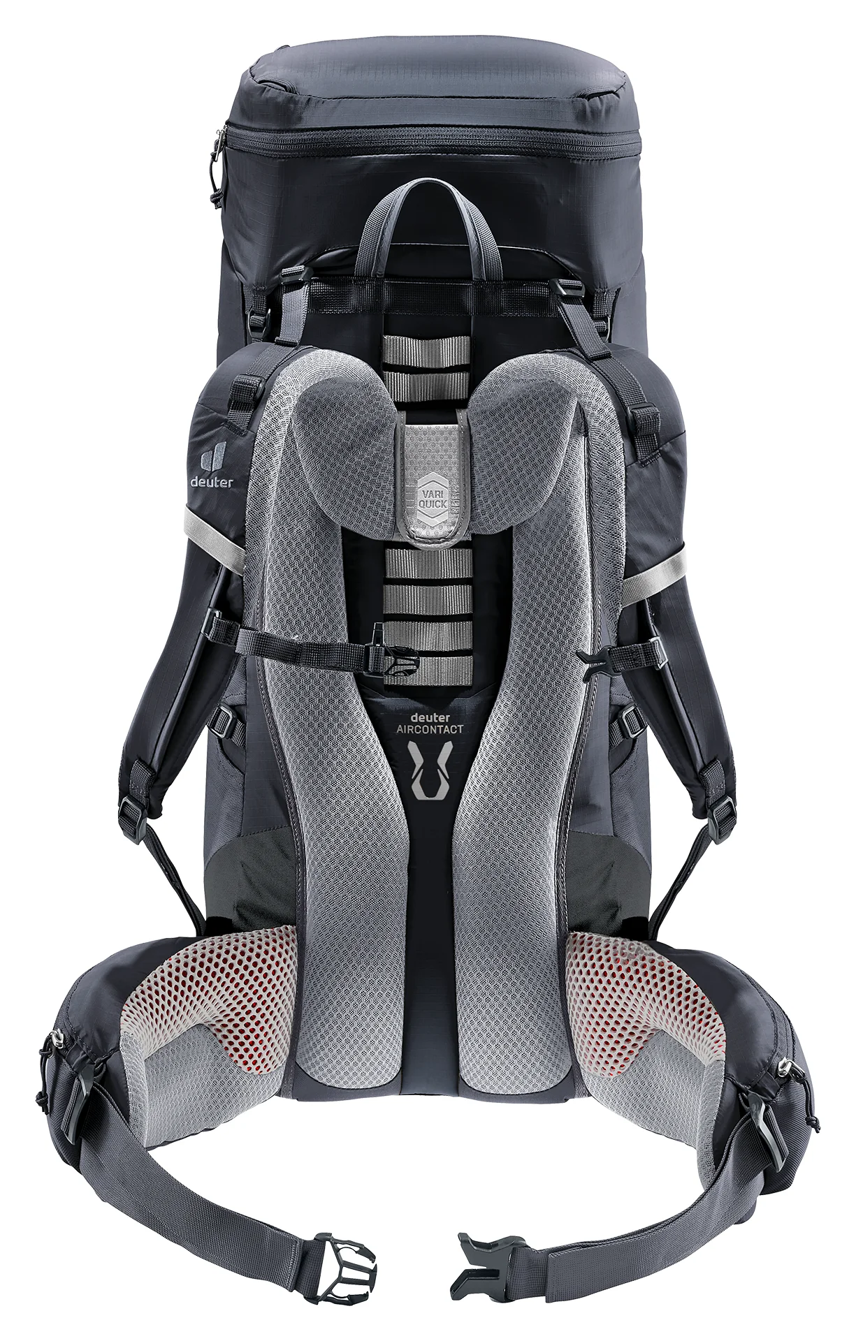 Deuter Aircontact Lite 40+10 Musta / Grafiitti 02