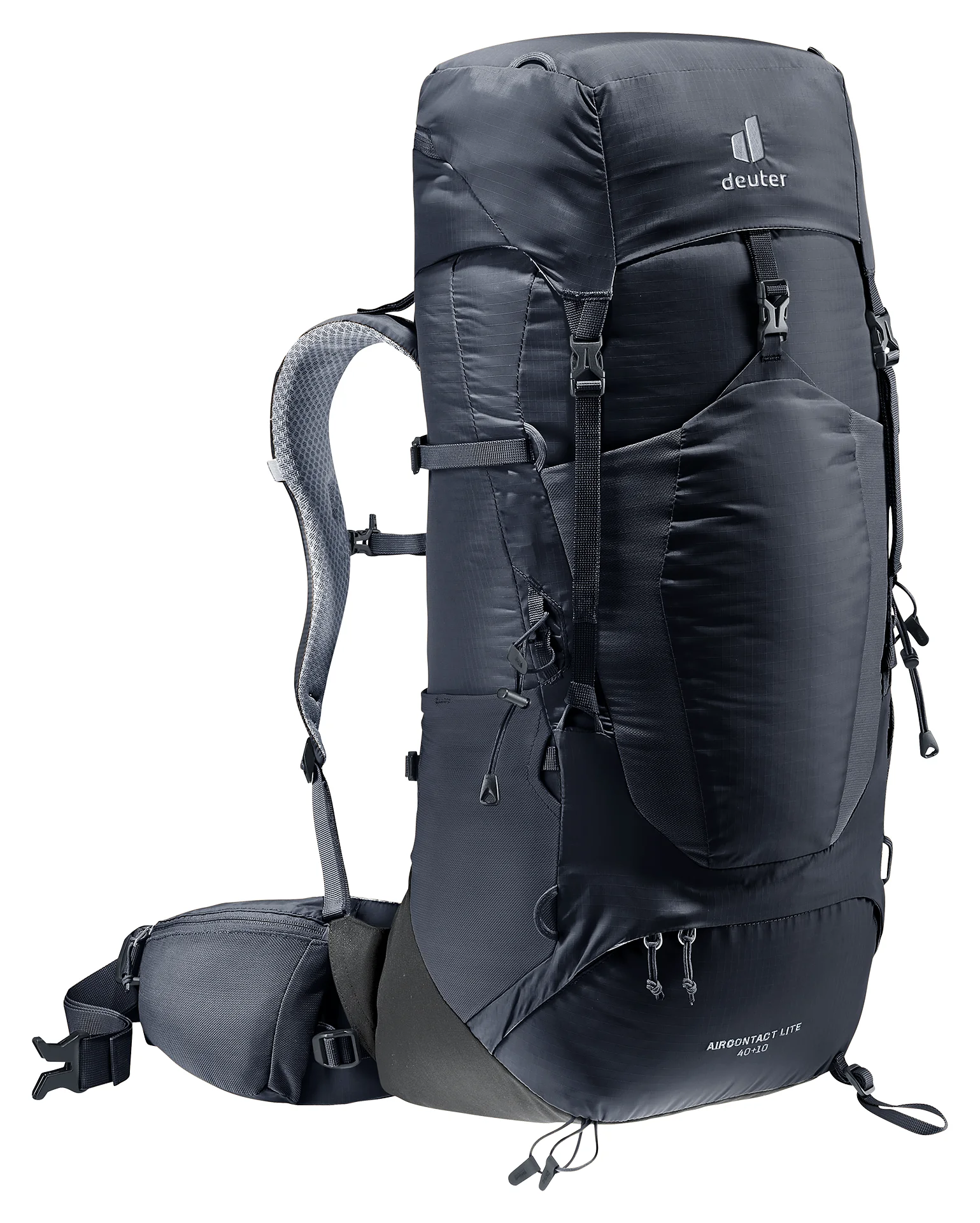Deuter Aircontact Lite 40+10 Musta / Grafiitti 12