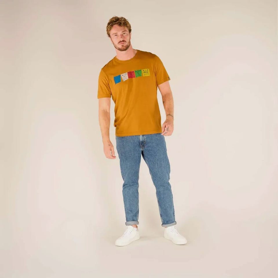 Sherpa Men's Tarcho Tee Oranssi 01