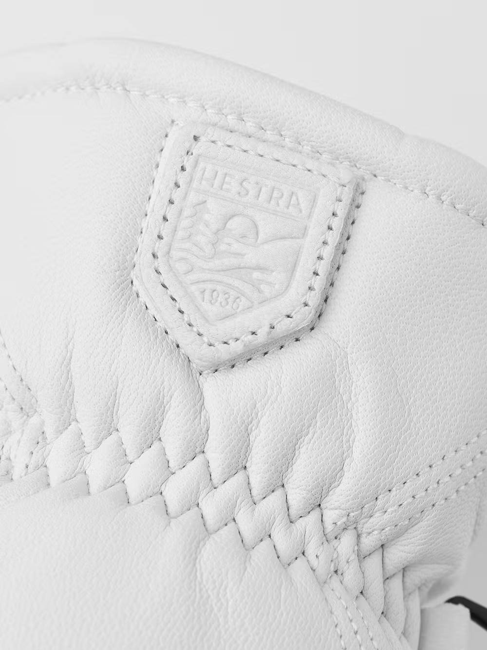 Hestra Leather Box Mitt White 04