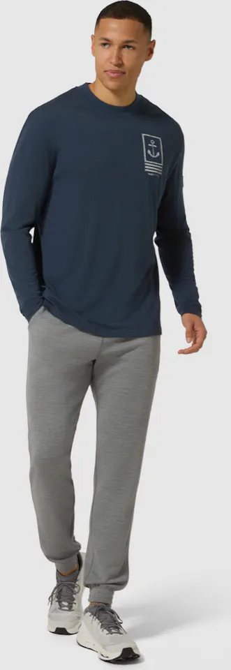 Supernatural Men's Lil Anchor Bio Long Sleeve Blueberry 03