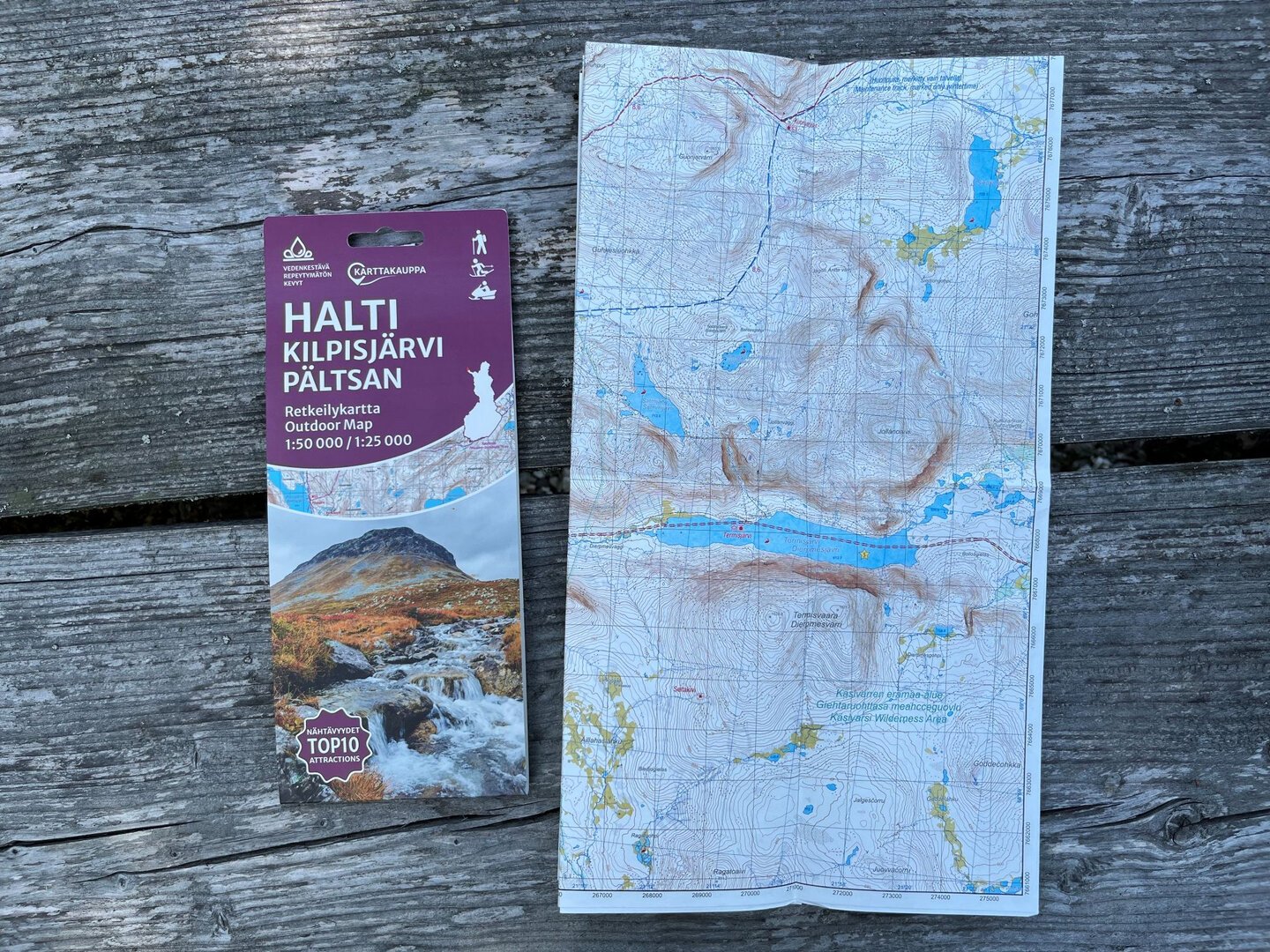 Karttakauppa Kilpisjärvi Pältsan 1:50 000 / 1:25 000  06