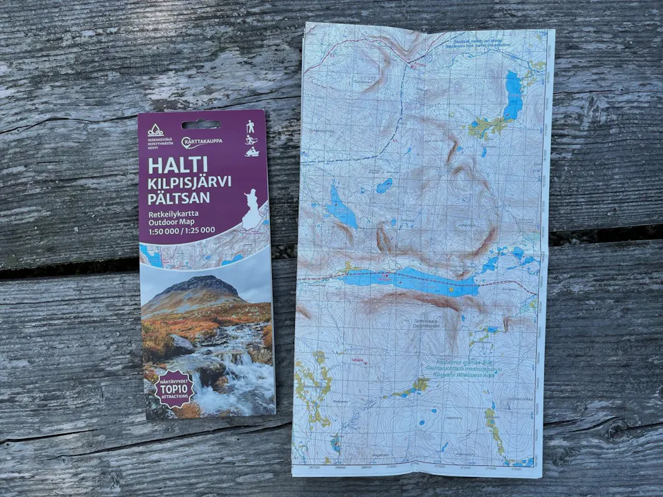 Karttakauppa Kilpisjärvi Pältsan 1:50 000 / 1:25 000 06