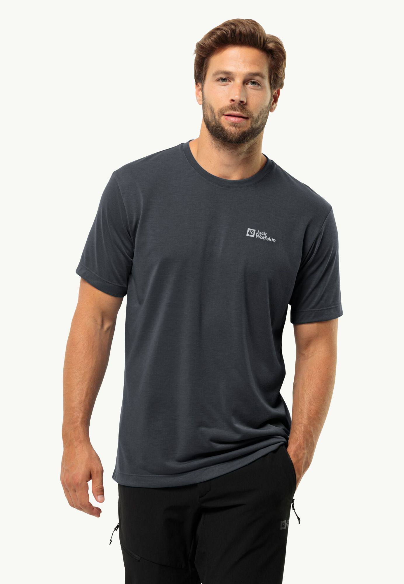 Jack Wolfskin Men's Vonnan SS Tee Phantom 02
