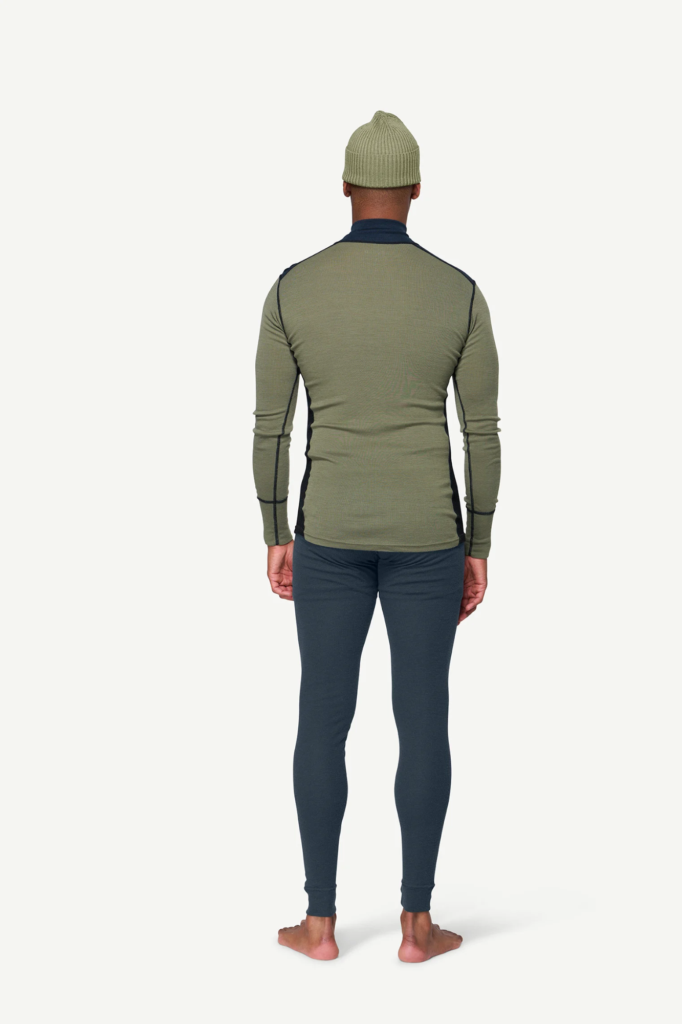 Devold Lauparen Merino 190 Zip Neck Ink/Lichen/Black 04