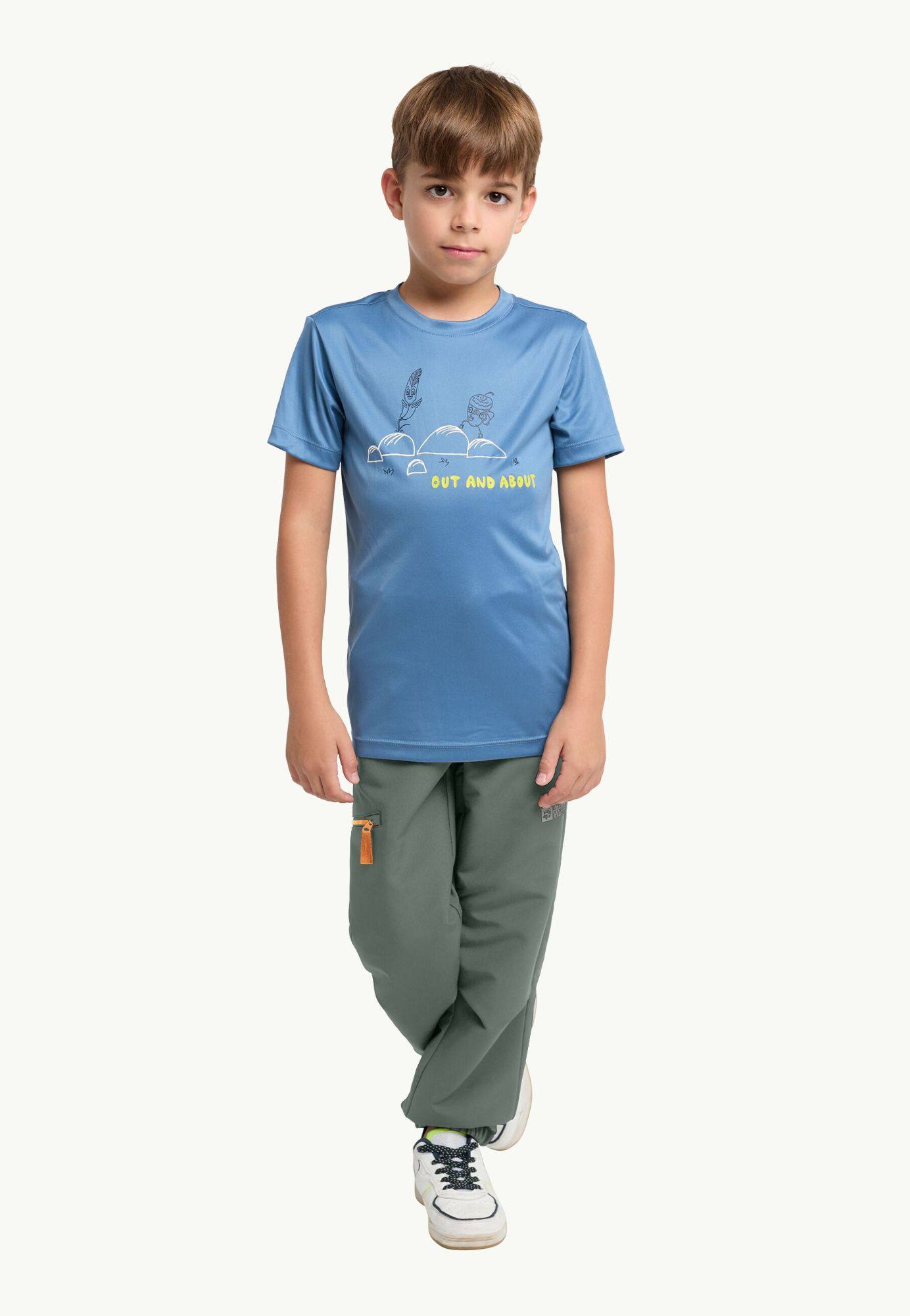 Jack Wolfskin Kids Turbulence Pants Slate Green 02