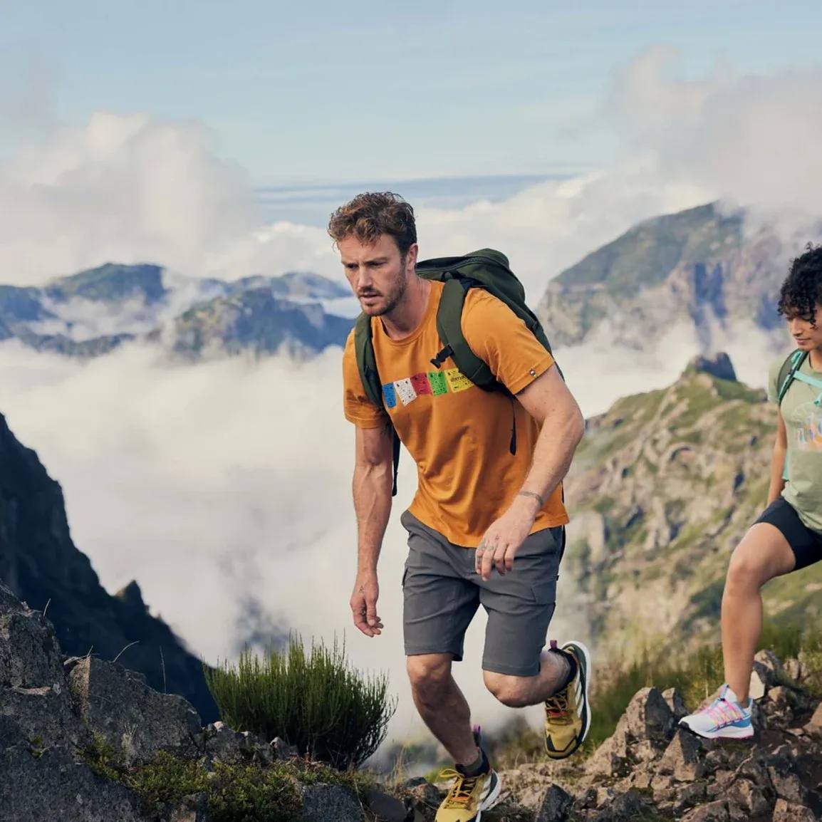 Sherpa Men's Tarcho Tee Oranssi 04