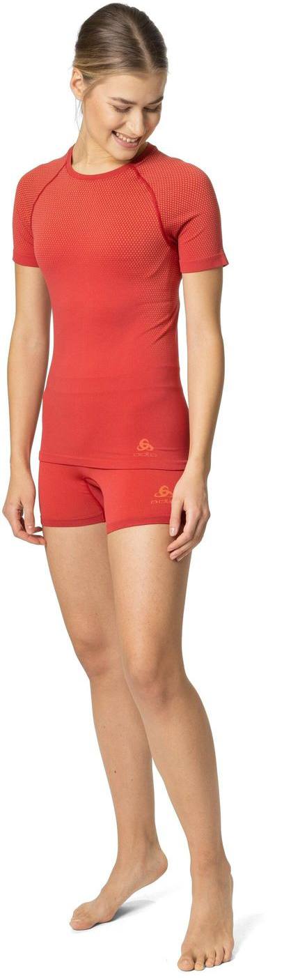 Odlo Women's Performance Light Eco Crew Short Sleeve Punainen 04