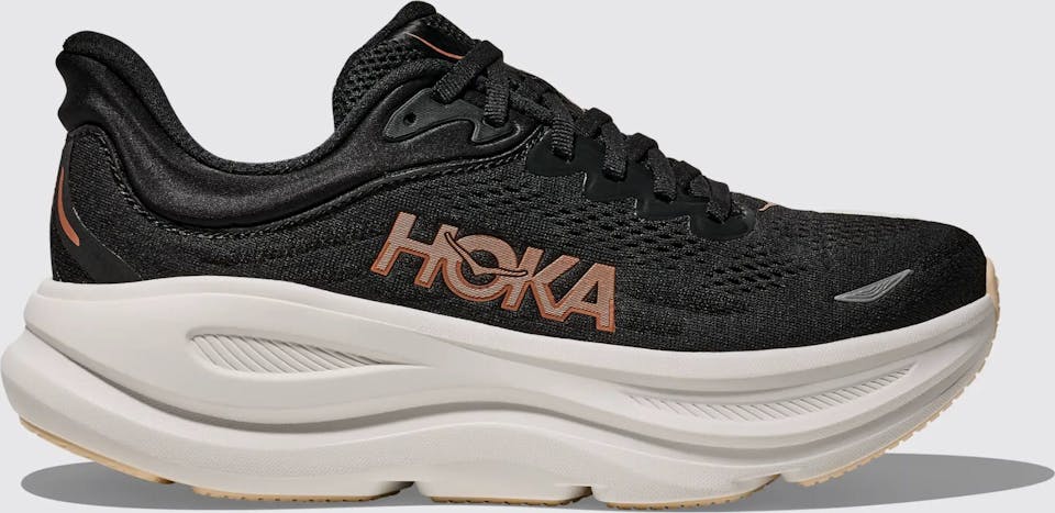 Hoka Women's Bondi 9 Black / Rose Gold 03