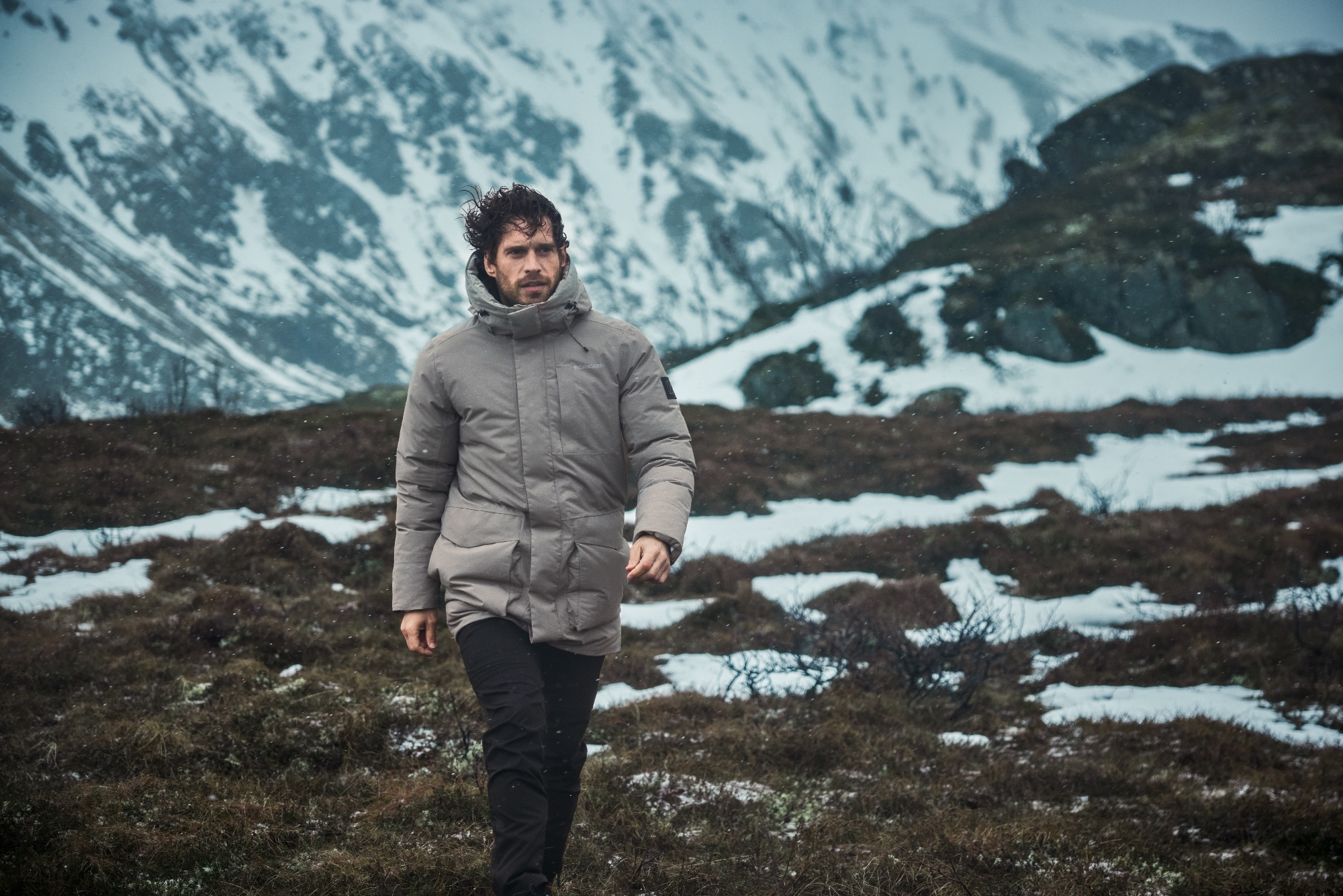 Didriksons Men's Akilles 2 Parka Ash Brown 19