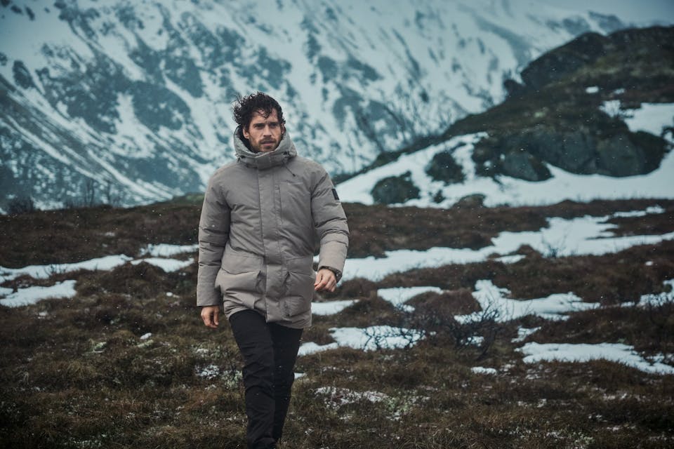 Didriksons Men's Akilles 2 Parka - Miesten talvitakki Ash Brown 19