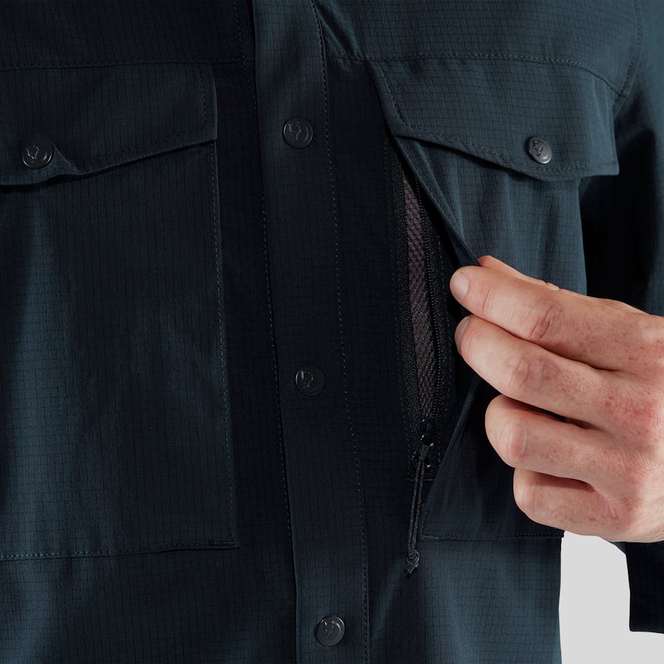 Fjällräven Abisko Trekking Shirt M Dark grey 07