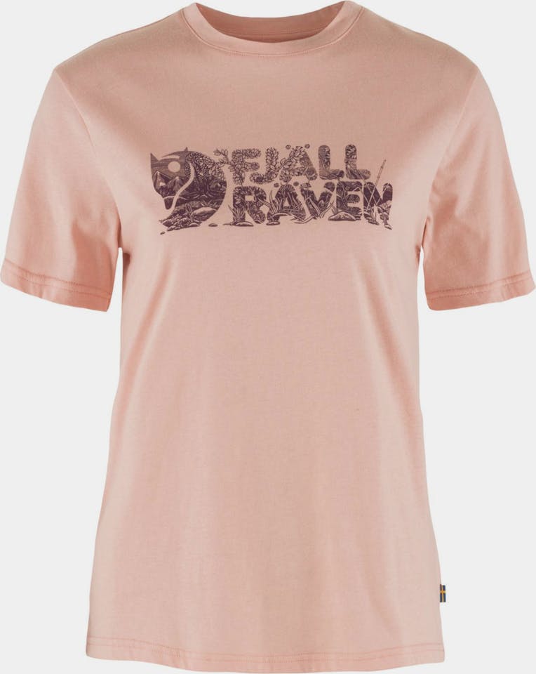 Fjällräven Women's Lush Logo Tee Pink Rose 01