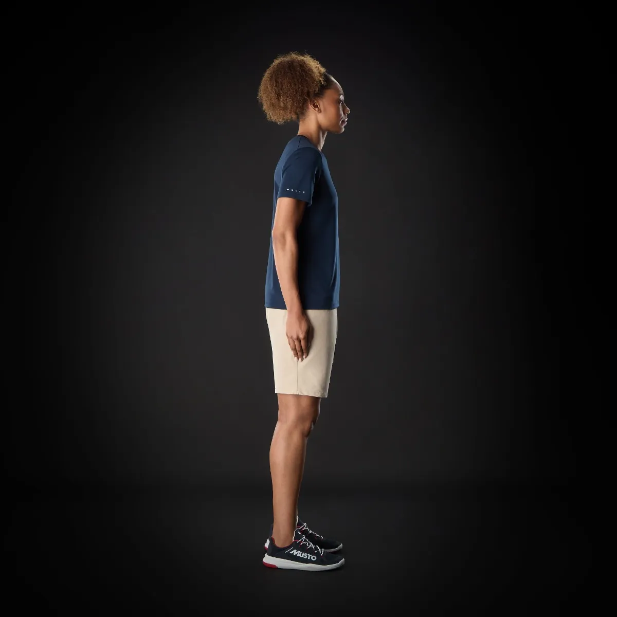 Musto Women's Evo Crew Sunblock Tee Navy 03