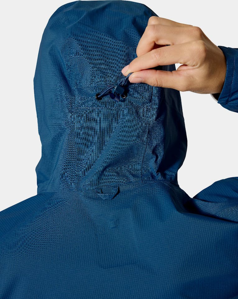 Rab Women's Downpour Trail Light Jacket Tempest Blue 16