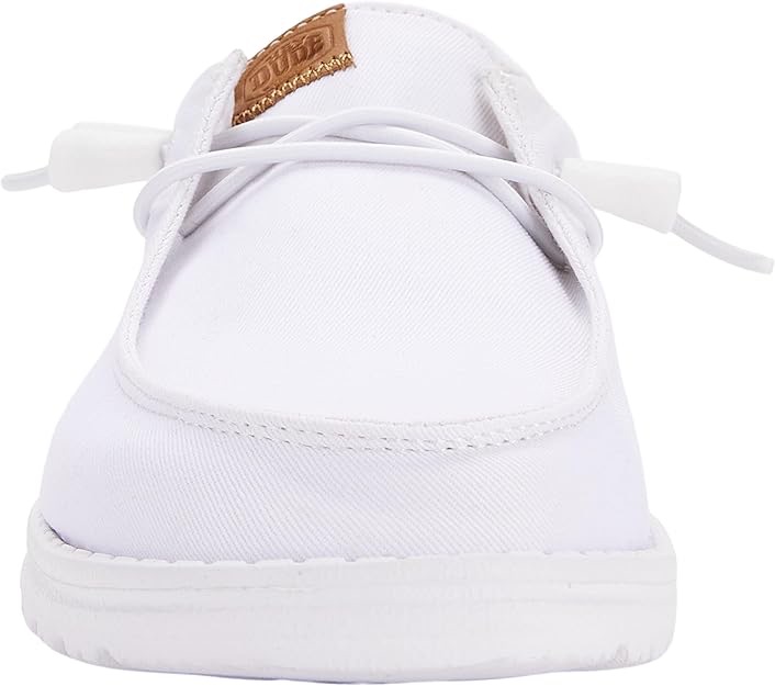 HeyDude Women's Wendy Stretch Canvas White 04