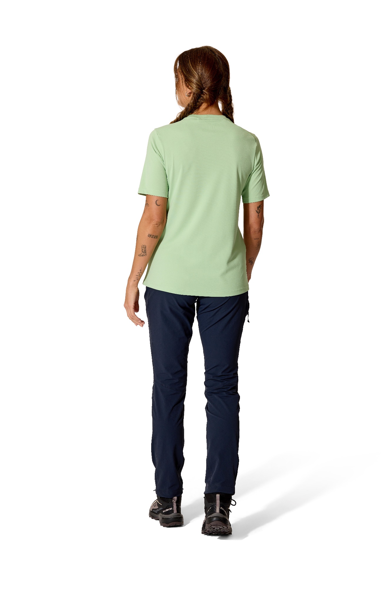 Rab Women's Force Tee Fig Green 05