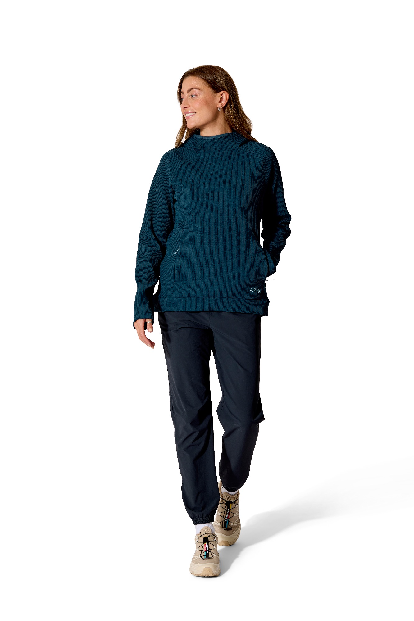 Rab Women's Hepton Pullover Hoody Tempest Blue 06