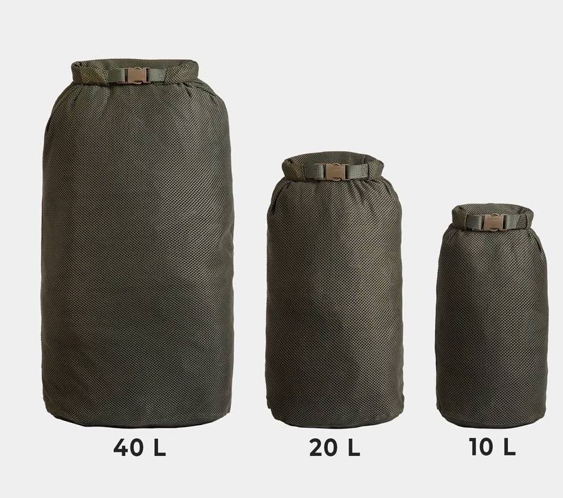 Savotta Rolltop Stuffsack, mesh, 40L Black 03