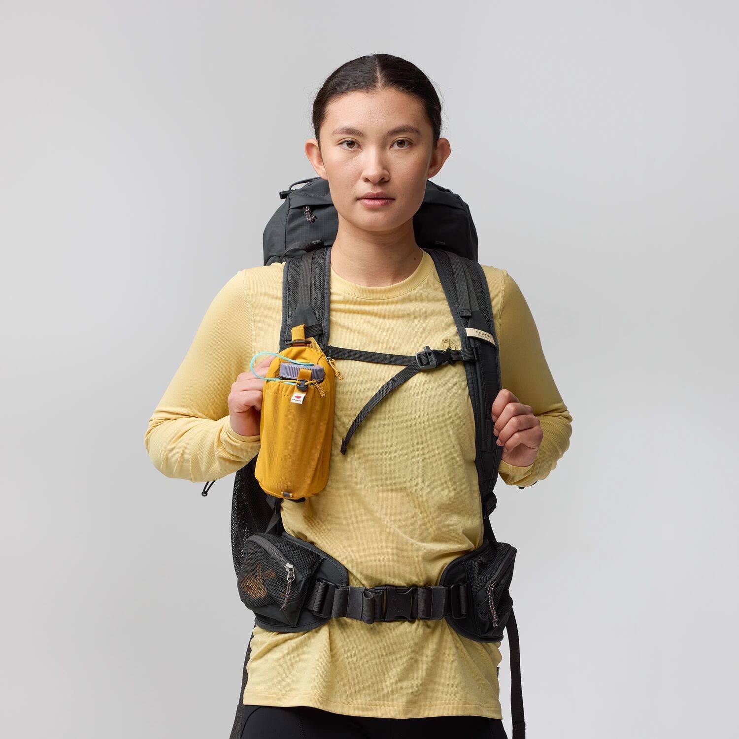 Fjällräven Abisko Bottle Pocket Sinappi 05