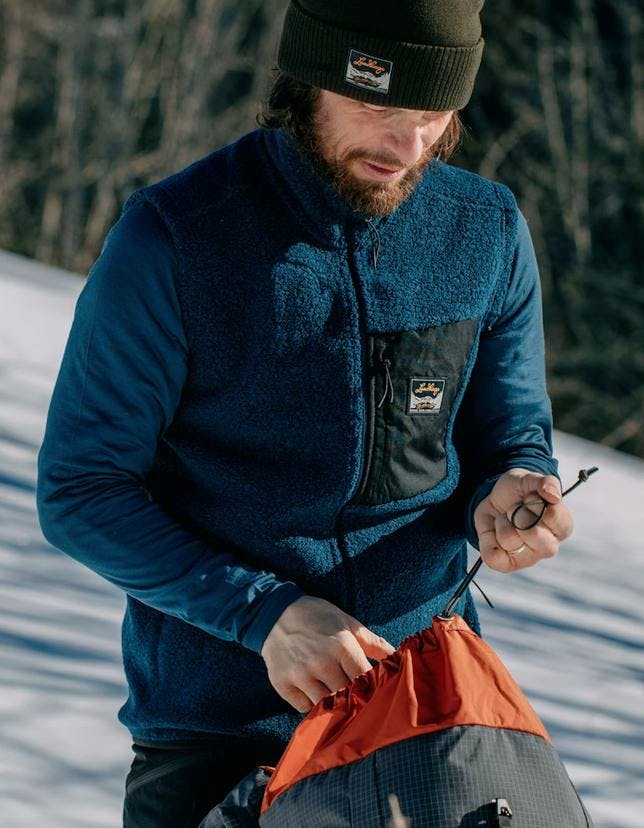 Lundhags Men's Flok Wool Vest Pile Sininen 04