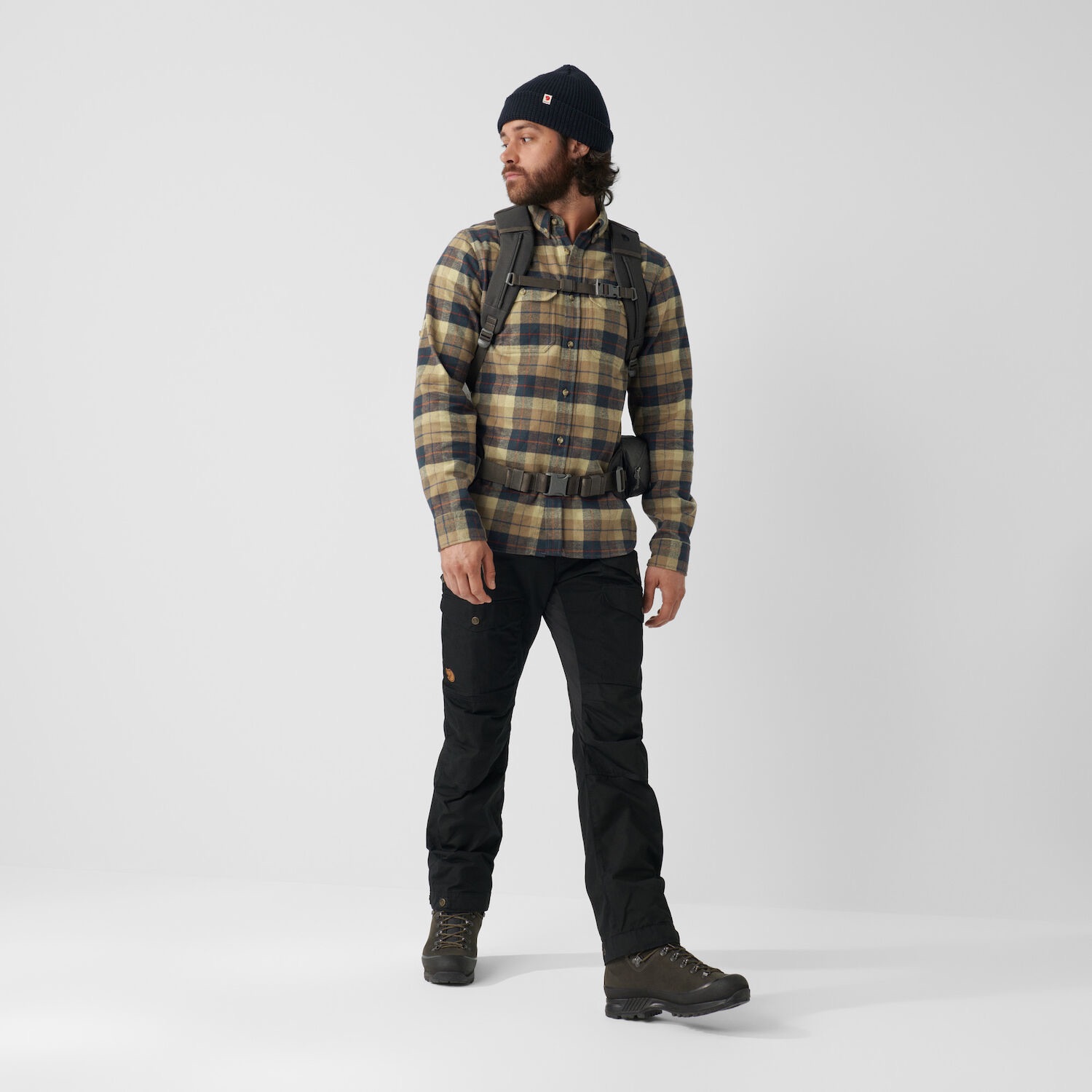 Fjällräven Singi Heavy Flannel Shirt Chalk/Navy 05