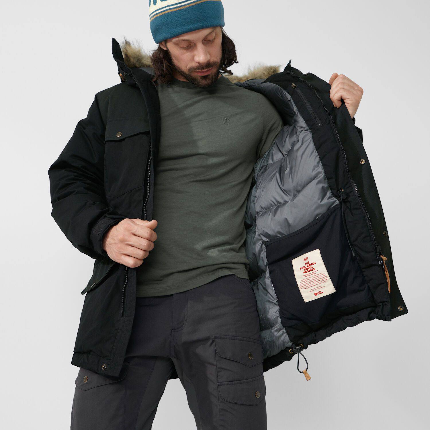 Fjällräven Men's Singi Down Jacket - Miesten untuvatakki Musta 09